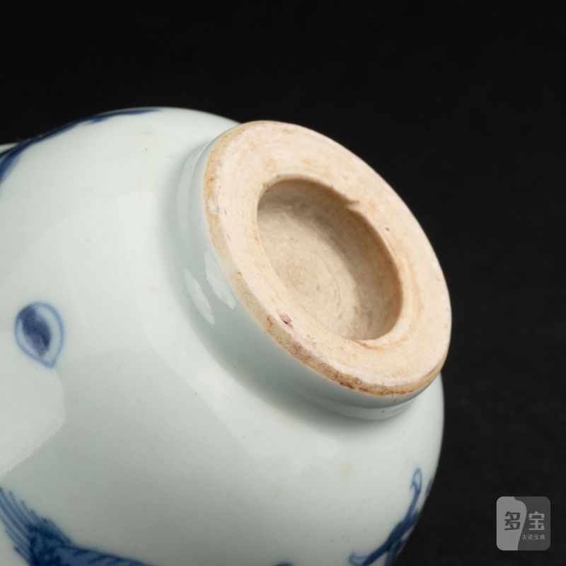    清 青花過墻龍碗 - 图7